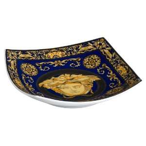  Versace by Rosenthal Medusa Blue 7 Inch Candy Dish 