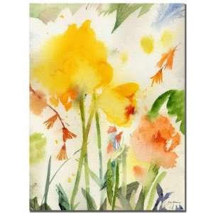  Garden Yellows Golden, Sheila, Canvas Art   32 x 24 
