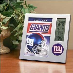    New York Giants Team Desk Clock & Thermometer: Sports & Outdoors