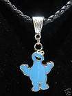SESAME STREET COOKIE MONSTER NECKLACE PENDANT CHARM PIN