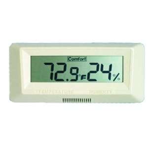 Digital Temperature & Humidity Monitor, Fahrenheit, Horizontal For 