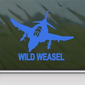  F 4 Phantom II Wild Weasel Blue Decal Window Blue Sticker 