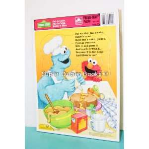   Puzzle Featuring Cookie Monster and Elmo Baking Pat a cake Bakers Man