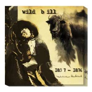 Wild Bill by Julie Ueland   24x24 Ready to Hang Canvas Art:  