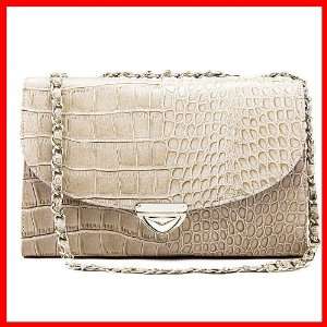   Bag Handbag Chain Crocodile Print Women Apricot 1170105 Everything