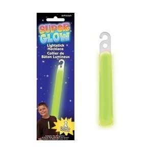    Super Glow Light Stick with Lanyard, Single, GREEN 