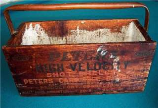   High Velocity Shot Shells Wood Box Remington Added Copper Work Handle