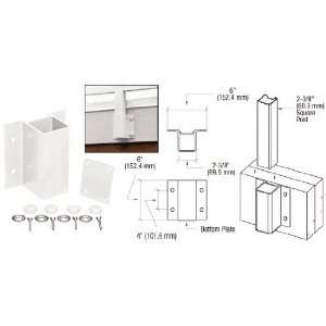   : CRL Sky White Fascia Mount Bracket by CR Laurence: Home Improvement