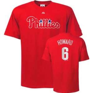  Philadelphia Phillies Ryan Howard Adult Name And Number T 