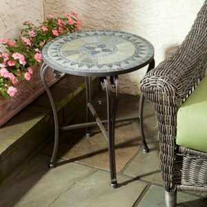  Alfresco Home Cremona 20 In. Round Side Table: Home 