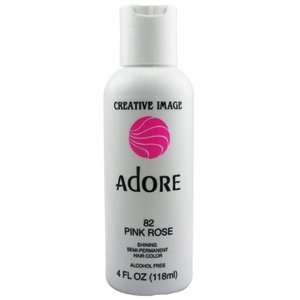  ADORE Semi Permanent Hair Color #82 Pink Rose 4 oz: Beauty