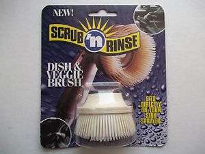 SCRUB N RINSE   Dish & Vegatable BRUSH FITS on Sink Sprayer NEW 