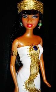 Egyptian Scribe Nubian ~ Barbie doll OOAK Temple Scribe Egyptian Snake 