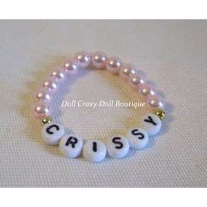    New Pink Name Doll Bracelet for Ideal BABY CRISSY Toys & Games