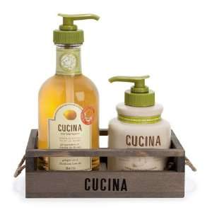  Ginger & Sicilian Lemon Hand Duo with Wooden Rack Health 