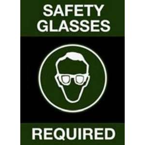   : SAFETY GLASSES REQUIRED safety message / logo mat: Home Improvement