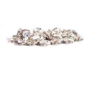  10mm Crystal Rhinestone Rondelle Spacer Beads: Arts 