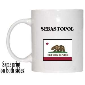  US State Flag   SEBASTOPOL, California (CA) Mug 