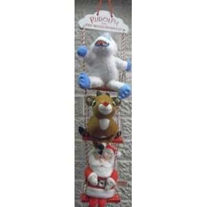  Rudolph the Red Nosed Reindeer w/ Bumble and Santa Christmas Plush 