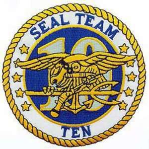  U.S. Navy SEAL Team 10 Patch Blue & Yellow 3 Patio, Lawn 