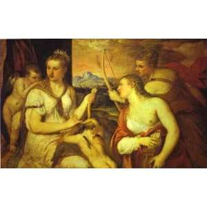  FRAMED oil paintings   Titian   Tiziano Vecelli   24 x 16 