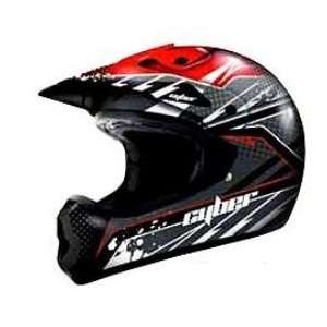  Cyber Helmets UX 22 Graphics Helmet , Color Red/Black 