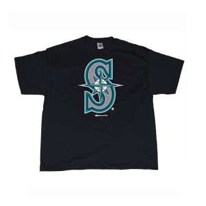 Stitches Athletic Gear Seattle Mariners Big Logo Adult T 