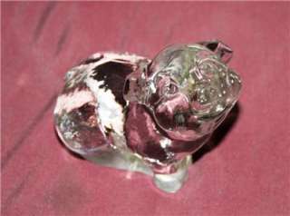Fenton Crystal Clear Glass Pig   5220PT  