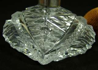 30CUT ENGRAVED CRYSTAL GLASS BACCARAT PERFUME ATOMIZER  