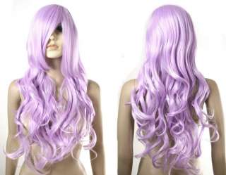   chara kuranosuke Light Purple Cosplay Wig Curls A32 70cm  