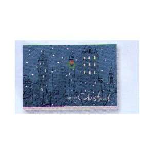   Boxed Cards PX 6317 Merry Christmas City Scene 