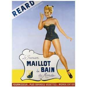  Reard Le Premier Maillot De Bain   Poster (18x24)