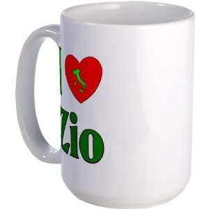  I Love heart Zio Italian Large Mug by  
