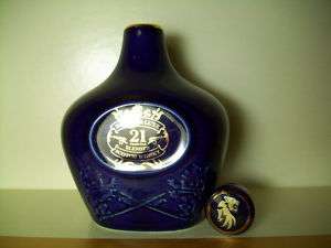 Miniature ROYAL SALUTE EMPTY bottle collectibles Blue  