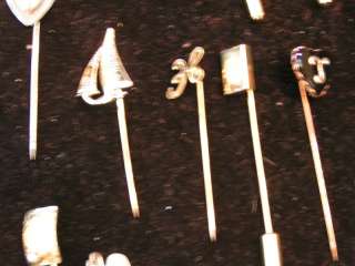 30 Pc LOT Vintage + Costume Jewelry Stick Pins Brooches MA1253  