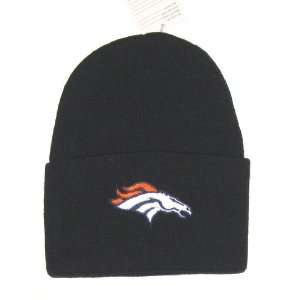  Denver Broncos NFL Classic Cuffed Black Knit Beanie Hat 