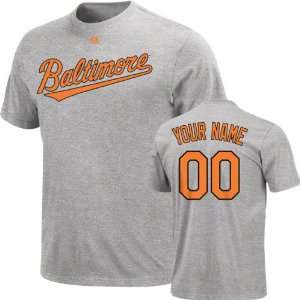  Baltimore Orioles Youth Personalized Heather Name & Number 