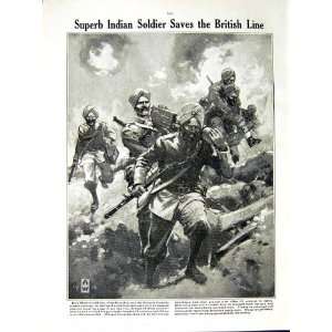  1916 WORLD WAR SOLDIERS RUSSELL ROBERTS PUNJABIS KHAN