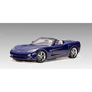  Autoart 1:18 2005 Chevrolet Corvette C6 Convertible blue 