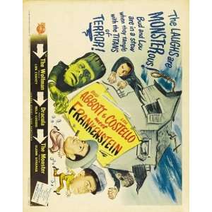 Bud Abbott and Lou Costello Meet Frankenstein, c.1948 Finest LAMINATED 