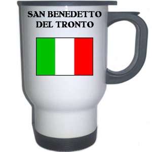 Italy (Italia)   SAN BENEDETTO DEL TRONTO White Stainless Steel Mug