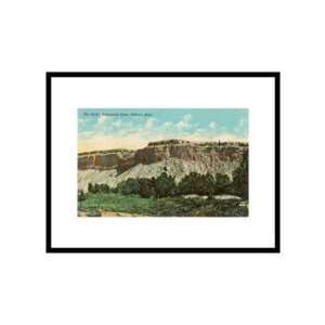 The Bluffs, Yellowstone River, Billings, Montana Scenic Pre Matted 