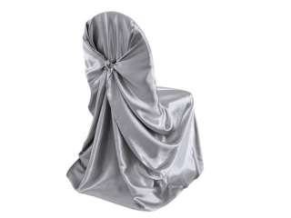 SATIN UNIVERSAL CHAIR COVERS wedding party favors wholesale   10 