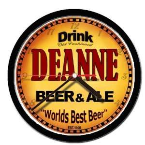  DEANNE beer ale cerveza wall clock 