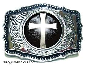 Christian Cross Belt Buckle  