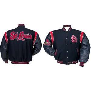 MLB St Louis Cardinals Leather Jacket Large **  Sports 