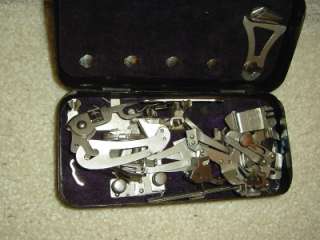   Accessories Wood Darner Tin Singer Box 5 Tracing Wheels 1 Ger  