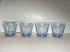 SET 4 BLUE PANEL DBLE OLD FASHION ROCKS GLASSES TURKEY