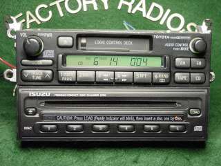 Toyota CD Cassette Radio indash CD changer 2 units Warranty 86120 