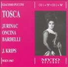Puccini Tosca by Juan Oncina, Hilde Rossel Majdan, Ermanno Lorenzi CD 